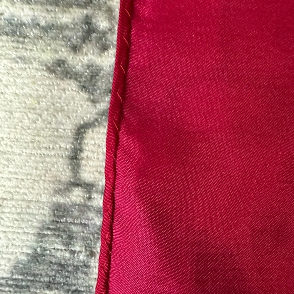 Vibrant Red, White, and Pink Scarf, Acetate, Vintage, Made in Japan